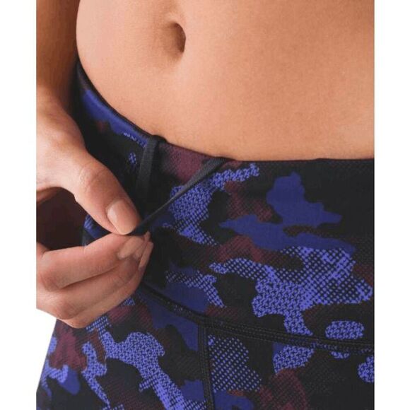 LULULEMON ATHLETICA Pace Rival Crop 'Full-On Luxtreme 22' Size 2 - Picture 5 of 8
